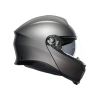 Vista lateral derecha casco AGV Tourmodular Luna Grey Mate