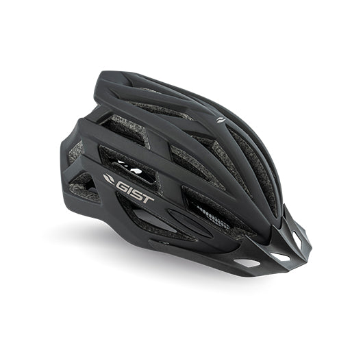 Casco de ciclismo GIST Planet One Plus negro con luz LED integrada