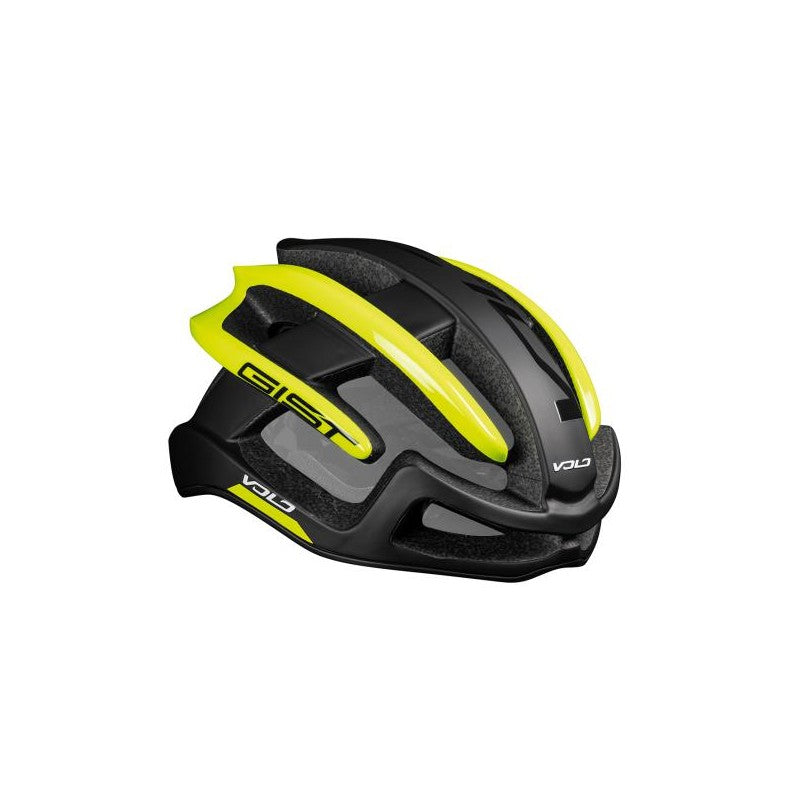 Casco de ciclismo GIST Volo amarillo aerodinámico y ultraligero