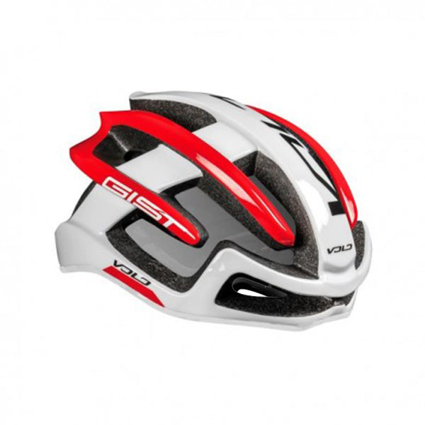 Casco de ciclismo GIST Volo blanco aerodinámico y ultraligero