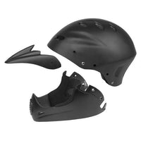 Vista frontal del casco Full Face M-Wave All In 1 negro