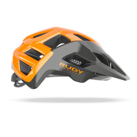 Vista lateral izquierda del casco Rudy Project Crossway naranja