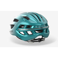 Vista trasera del casco Rudy Project Egos perla esmeralda metal mate