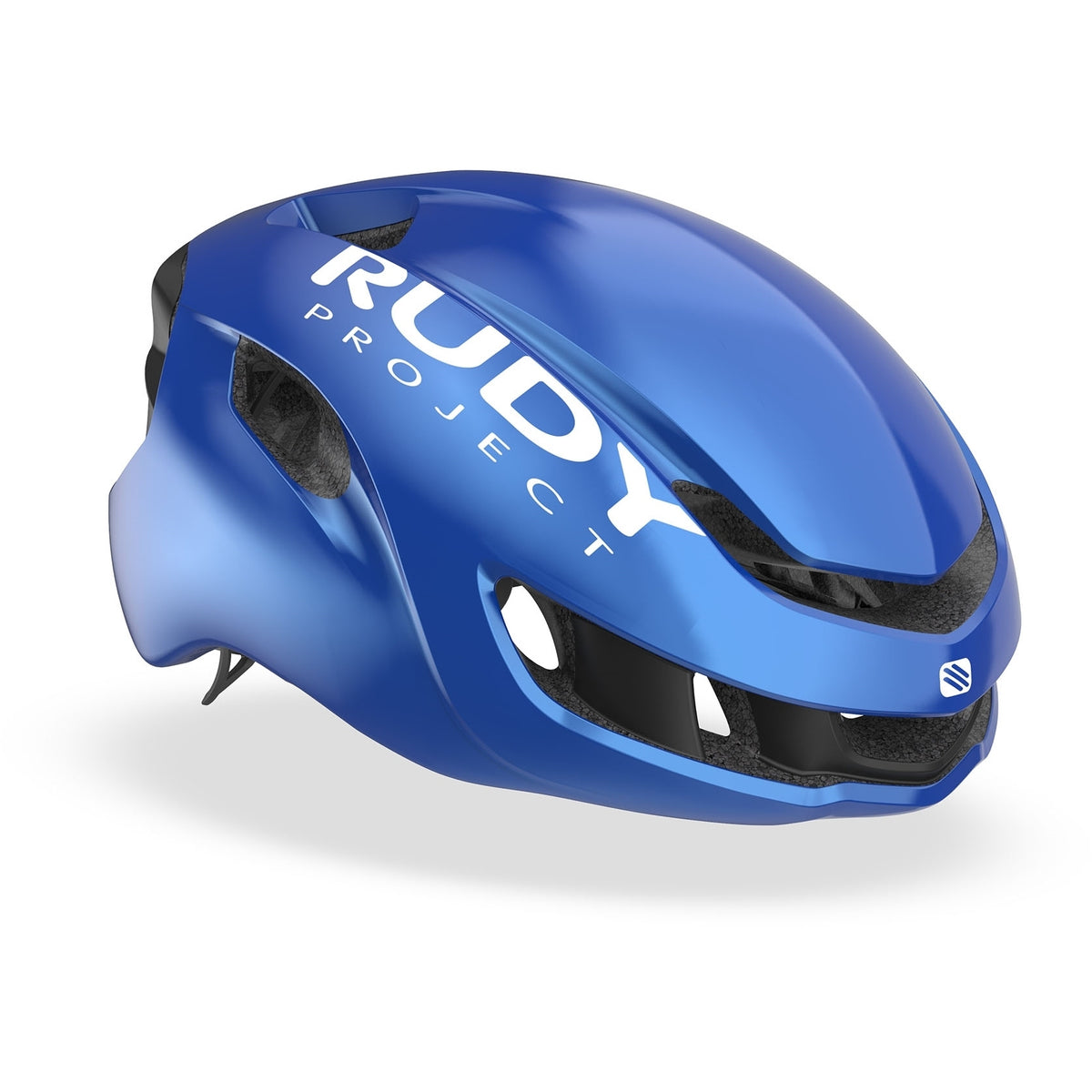 Casco de ciclismo Rudy Project Nytron azul metalizado negro mate para ruta y competición