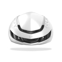 Vista frontal del casco Rudy Project Nytron blanco mate