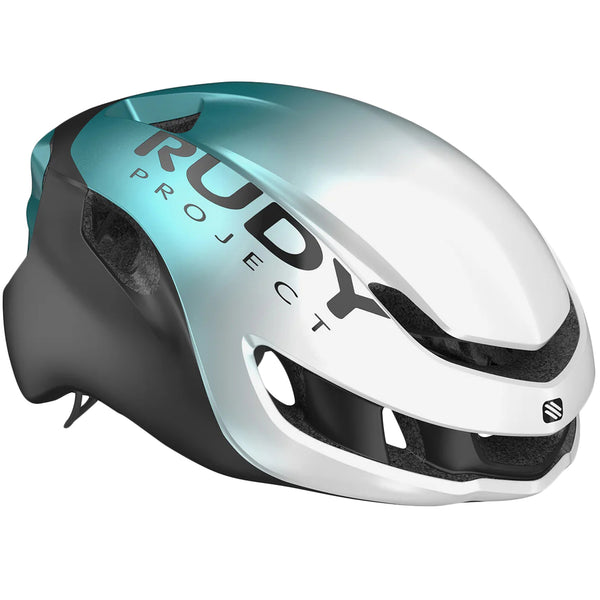 Casco de Ciclismo Rudy Project Nytron Perla Esmeralda Negro Metal Mate