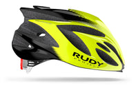 Vista lateral izquierda del casco Rudy Project Rush amarillo