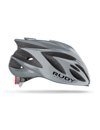 Vista lateral izquierda del casco Rudy Project Rush blanco brillante