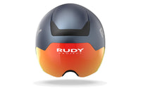 Vista frontal del casco Rudy Project The Wing azul cósmico mate