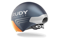 Vista lateral izquierda del casco Rudy Project The Wing azul cósmico mate