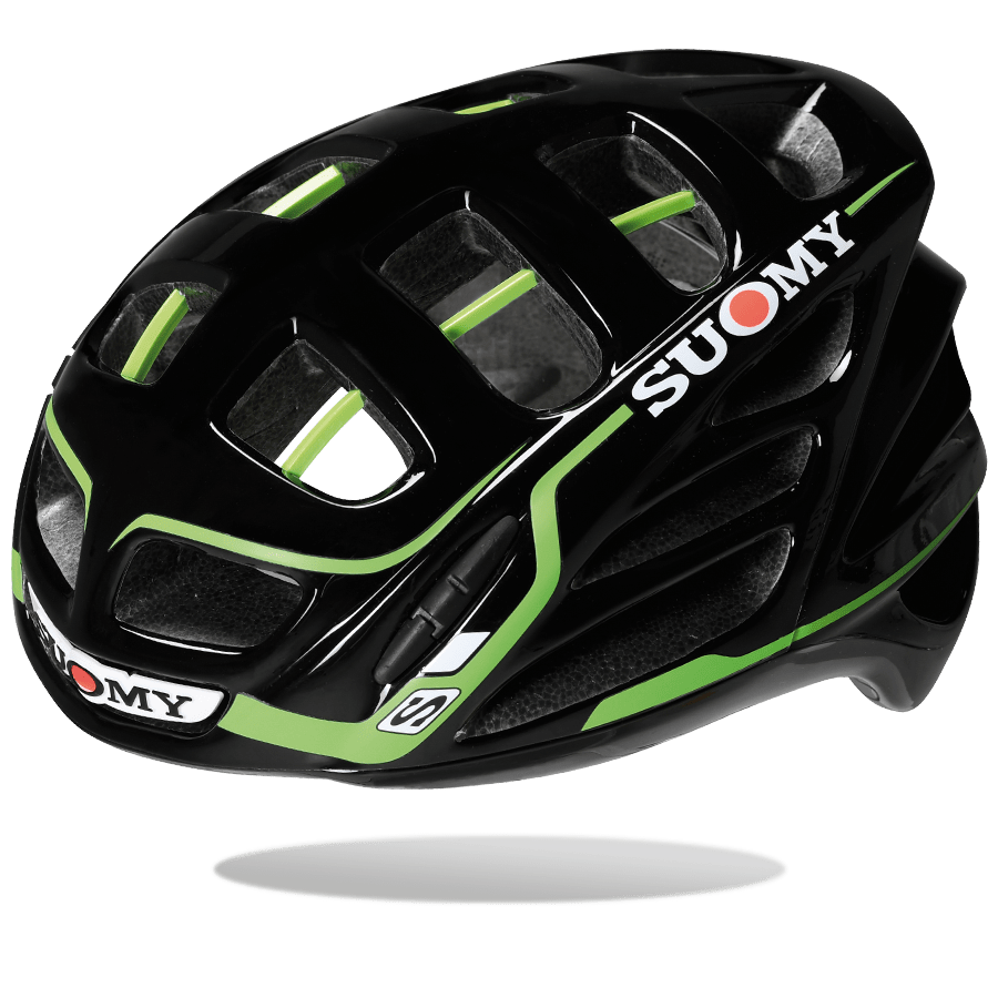 Casco de ciclismo SUOMY Gun Wind negro verde para ruta y competición