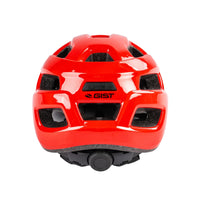 Vista trasera del casco infantil GIST Baby Runny rojo