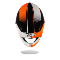 Vista frontal del casco integral SUOMY Extreme naranja