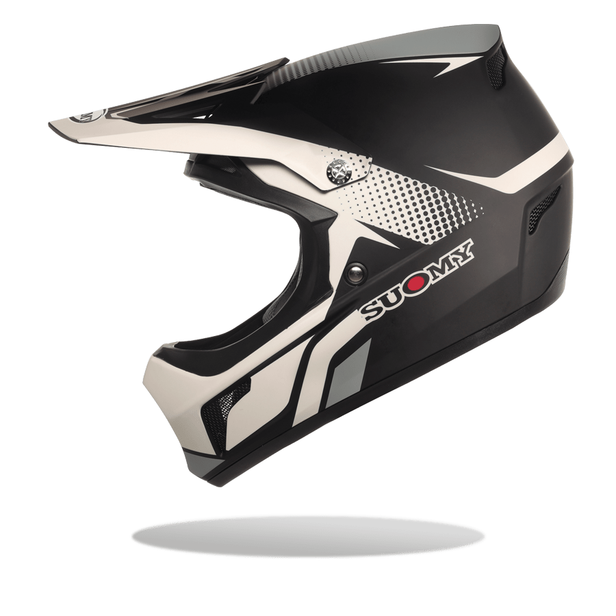 Casco integral SUOMY Extreme negro blanco para Downhill y Enduro