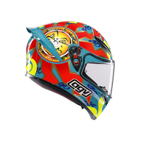 detalle gráfico del casco agv k1 s rossi mugello 1999