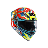 casco para moto agv k1 s rossi mugello 1999 vista frontal