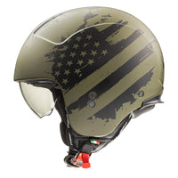 Vista lateral izquierda casco Premier Rocker AM Mily BM Jet