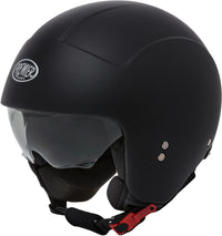 Casco para moto Premier Rocker U9 BM Jet gris urbano con visor solar integrado