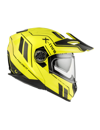 Vista lateral derecha casco modular Premier X-Trail XT Fluo amarillo fluorescente