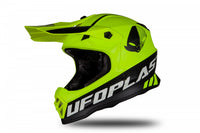 Vista lateral izquierda casco moto infantil UFO HE191