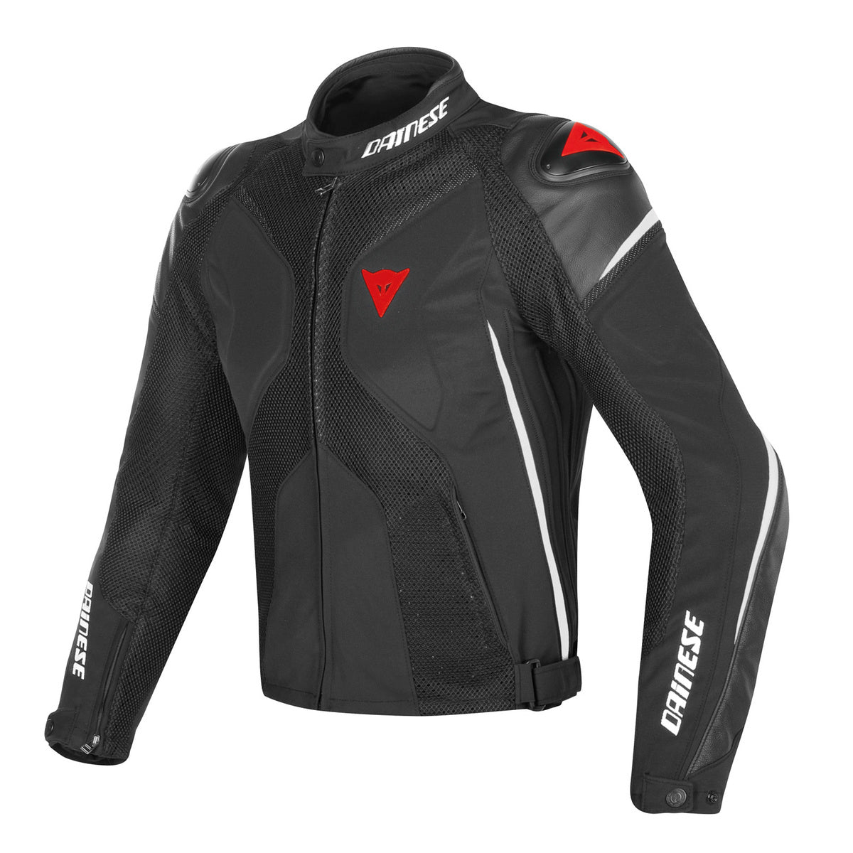 Chamarra para moto Dainese Super Rider D-Dry negro rojo impermeable y deportiva
