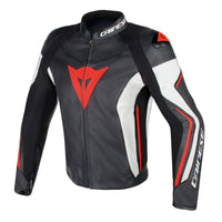 chamarra de piel para moto dainese assen perf roja en México