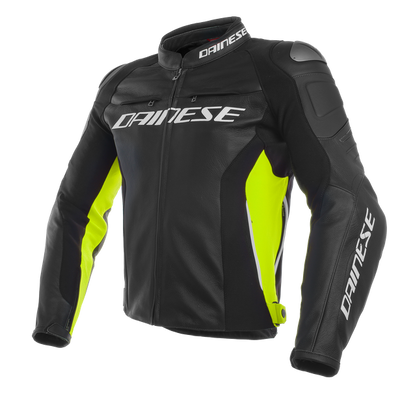 CHAMARRA DAINESE RACING 3 LEATHER YELLOW