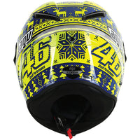 Vista trasera casco AGV Corsa Rossi Winter Test deportivo