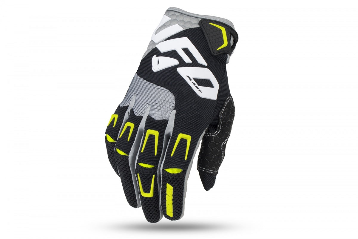 Guantes motocross UFO Iridium para enduro color negro