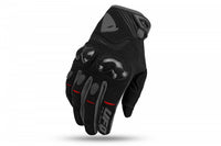 Guantes para moto cross UFO Reason negro gris con protección de carbono en nudillos