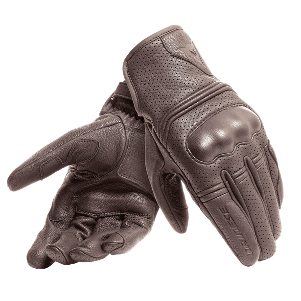 Guantes para moto Dainese Corbin Air unisex color café con diseño ventilado y protección para conducción urbana y touring