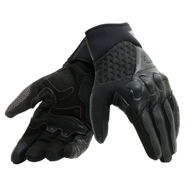 Guantes para moto Dainese X-Moto negro antracita con protección Ergo-Tek y diseño ventilado