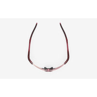 Vista superior de los lentes Rudy Project Astral Sphere Frozen Cherry Mate ImpactX 2 Roja