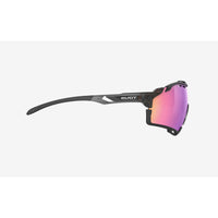 Vista lateral izquierda de los lentes Rudy Project Cutline Crystal Ash