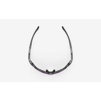 Vista superior de los lentes Rudy Project Cutline Crystal Ash con lente Multilaser Sunset