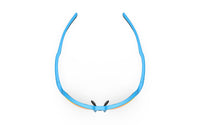 Vista superior de los lentes Rudy Project Deltabeat Azul Azur Mate