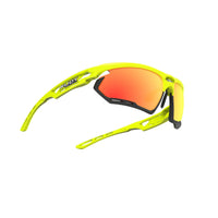Vista frontal de los lentes Rudy Project Fotonyk con mica Multiláser Naranja