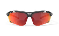 Detalle de la lente RP Optics Multiláser Roja con graduación integrada +2.50