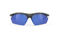 Detalle de la mica Multiláser Deep Blue de los Rudy Project Rydon