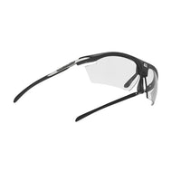 Vista frontal de los lentes Rudy Project Rydon Negro Mate con ImpactX 2 Black