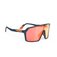 Lentes Rudy Project Spinshield Azul Marino con lente Multiláser Naranja para ciclismo