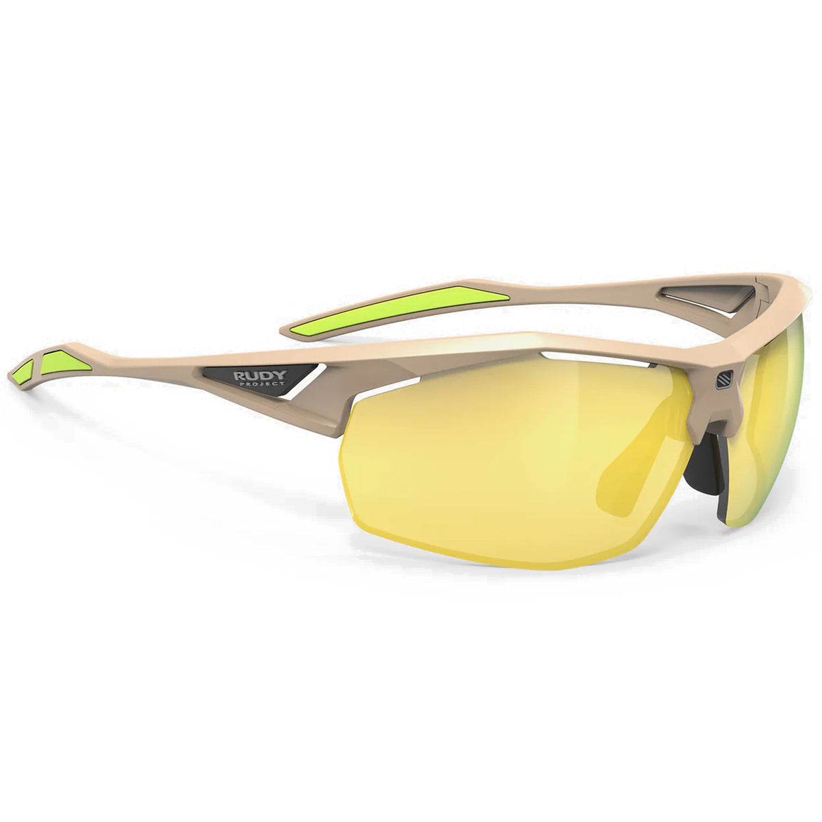 Lentes Rudy Project Sydus Desert Mate con lente Multiláser Amarillo para ciclismo y running