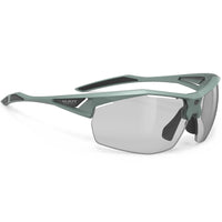 Lentes Rudy Project Sydus Verde Sage Mate con lente ImpactX 2 Black fotocromática para ciclismo y running