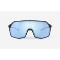 Vista frontal de los lentes Rudy Project Thunder Azul Avio con Multiláser Ice