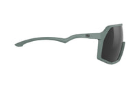 Vista lateral derecha de los lentes Rudy Project Thunder Verde Sage Mate
