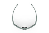 Vista superior de los lentes Rudy Project Thunder Verde Sage Mate