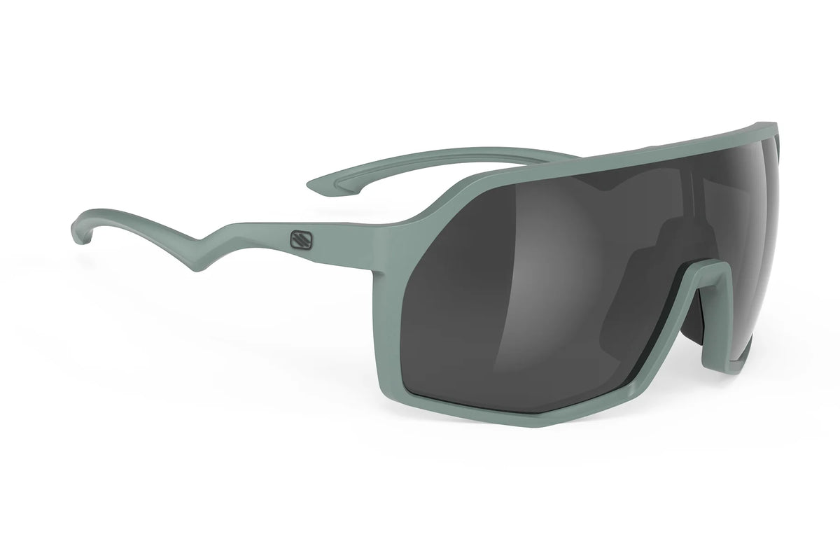 Lentes Rudy Project Thunder Verde Sage Mate con lente Smoke Black para ciclismo