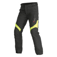 Membrana impermeable D-Dry del pantalón para moto Dainese Tempest negro amarillo flúor
