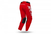 pantalón motocross ufo bamberg rojo vista trasera