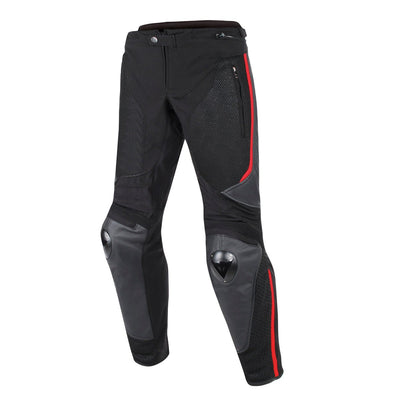 Pantalón para Moto Dainese MIG Leather-Tex Rojo Lava